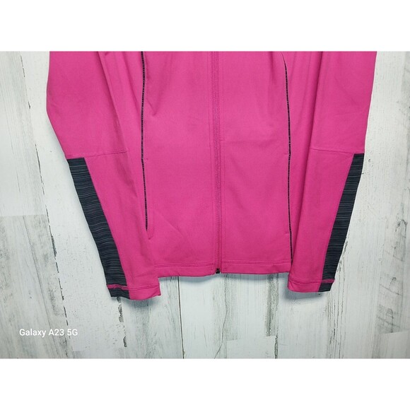 Women's Small Fitted Under Armour Pink All Season Gear Full Zip Athletic Jacket - Picture 2 of 7